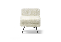 Elettra armchair - Version with fur by Arflex