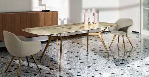 Arkos rectangular extensible table