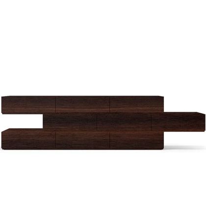 PEOPLE 9 DRWRS DRESSER W/SPACERS STACKABLE  - BURNT OAK