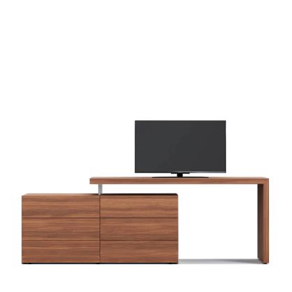 PEOPLE/DOMINO DESK+DRESSER - WALNUT
