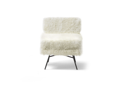 Elettra armchair - Version with fur by Arflex