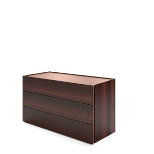 ATLANTE 3 DRWRS DRESSER - BURNT OAK/BRONZE MIRROR