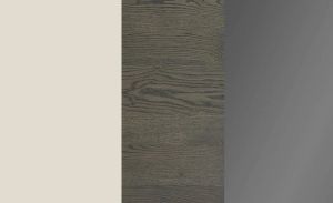 LOGOS 3 DRWRS DRESSER 60" - SMOKED OAK/SETA BEIGE/TITANIUM