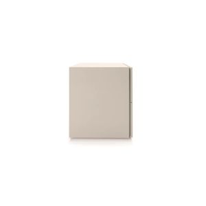 PEOPLE 2 DRWRS NIGHTSTAND 28" - BEIGE SETA MATT LACQUER
