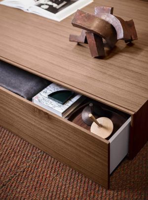 PEOPLE 3 DRWRS DRESSER 71" - MATT ECRU MEDIUM BEIGE STRUCTURE/BLEACHED ASH FRONTS