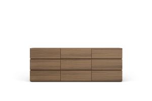 PEOPLE 9 DRWRS DRESSER W/SPACER STACKABLE  - WALNUT