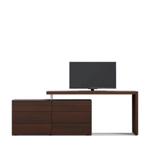 PEOPLE/DOMINO DESK+DRESSER - BURNT OAK