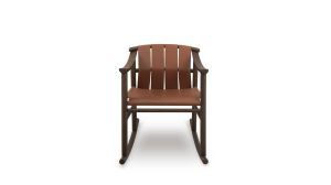 HAIKU leather rocking chair by Nobonobo