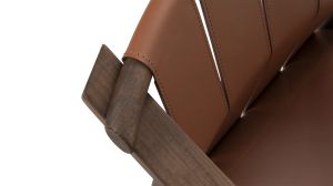 HAIKU leather rocking chair by Nobonobo