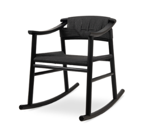 HAIKU natural straw rocking chair by Nobonobo