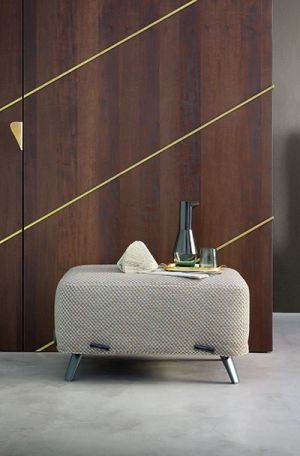 Cuff bench and pouf by Bonaldo