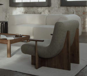 KIVO lounge chair / dark oak