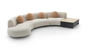 Tokio - Curved sofa by Arflex